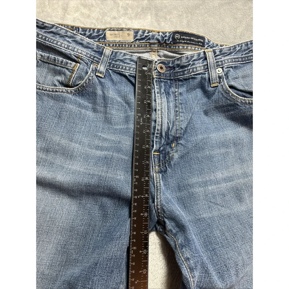 AG Adriano Goldschmied Jeans Men's 38x34 Blue Relaxed Fit Denim